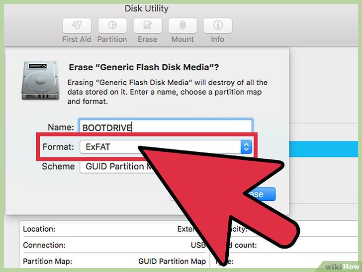 format flash drive for mac and pc